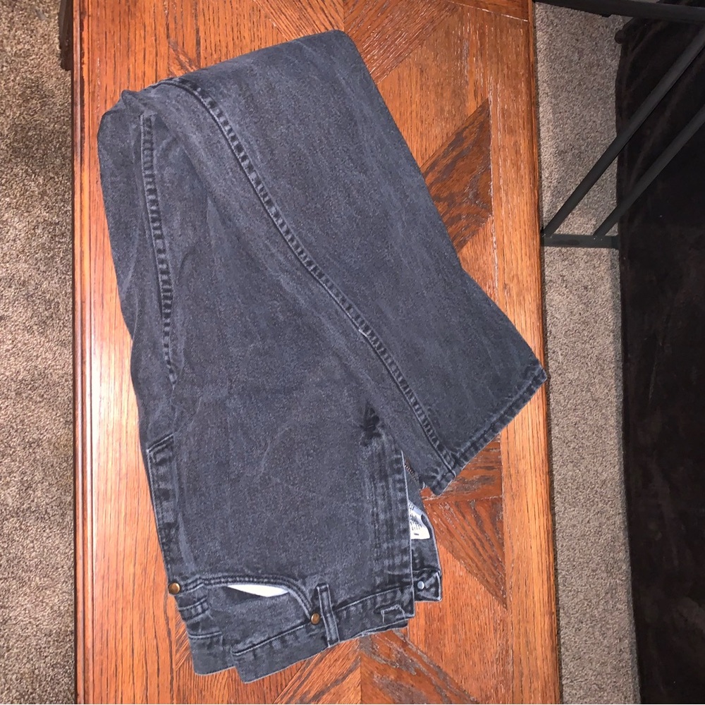 Wrangler Men's Dark Gray Straight Jeans